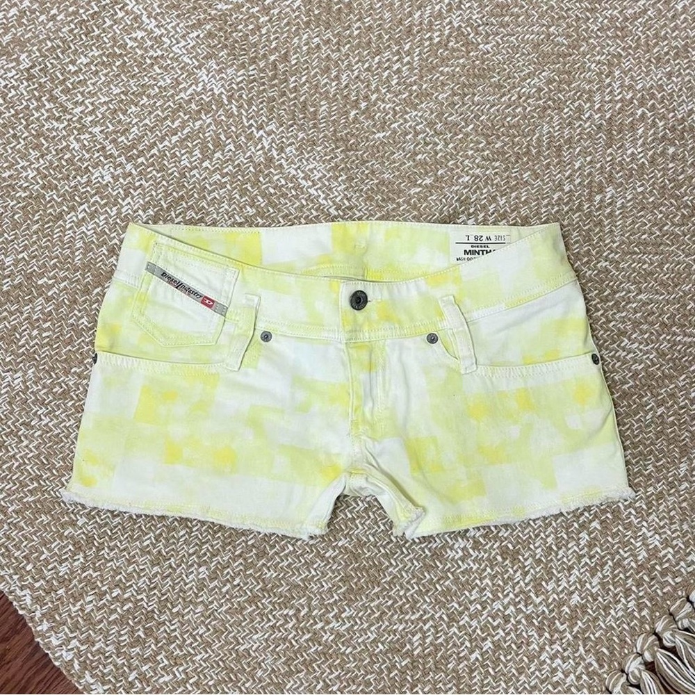 Vintage Y2K yellow micro shorts 💛 by Diesel